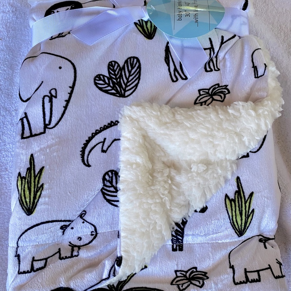 Baby Blanket - 30x40 -Soft Flannel-Poly